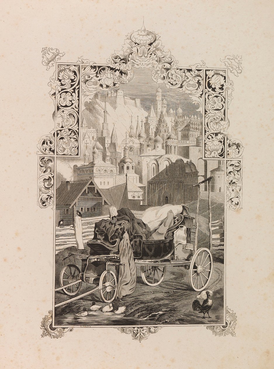 Frontispis k novele Tarantas Tarantass od Vladimira Solloguba, 1845. od Grigori Grigorevich Gagarin