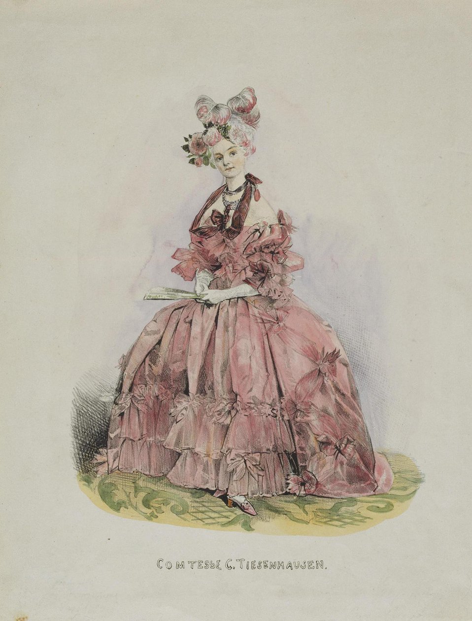 Portrét hraběnky Dolly de Ficquelmont 1804-1863, 1831-1840 od Grigori Grigorevich Gagarin