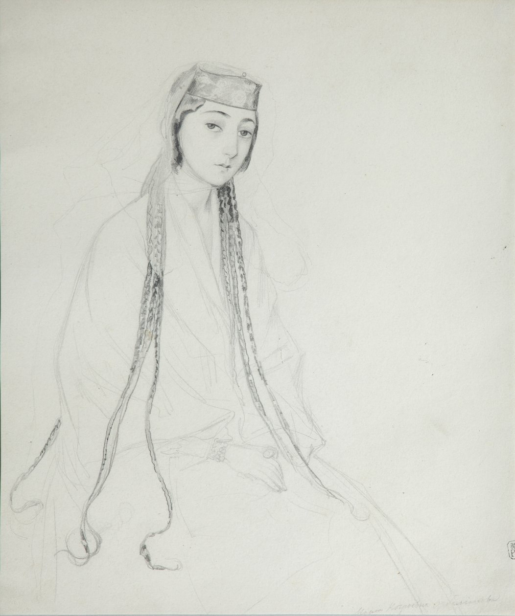 Portrét princezny Marie Maiko Orbeliani 1818-1849, 1840-1842 od Grigori Grigorevich Gagarin
