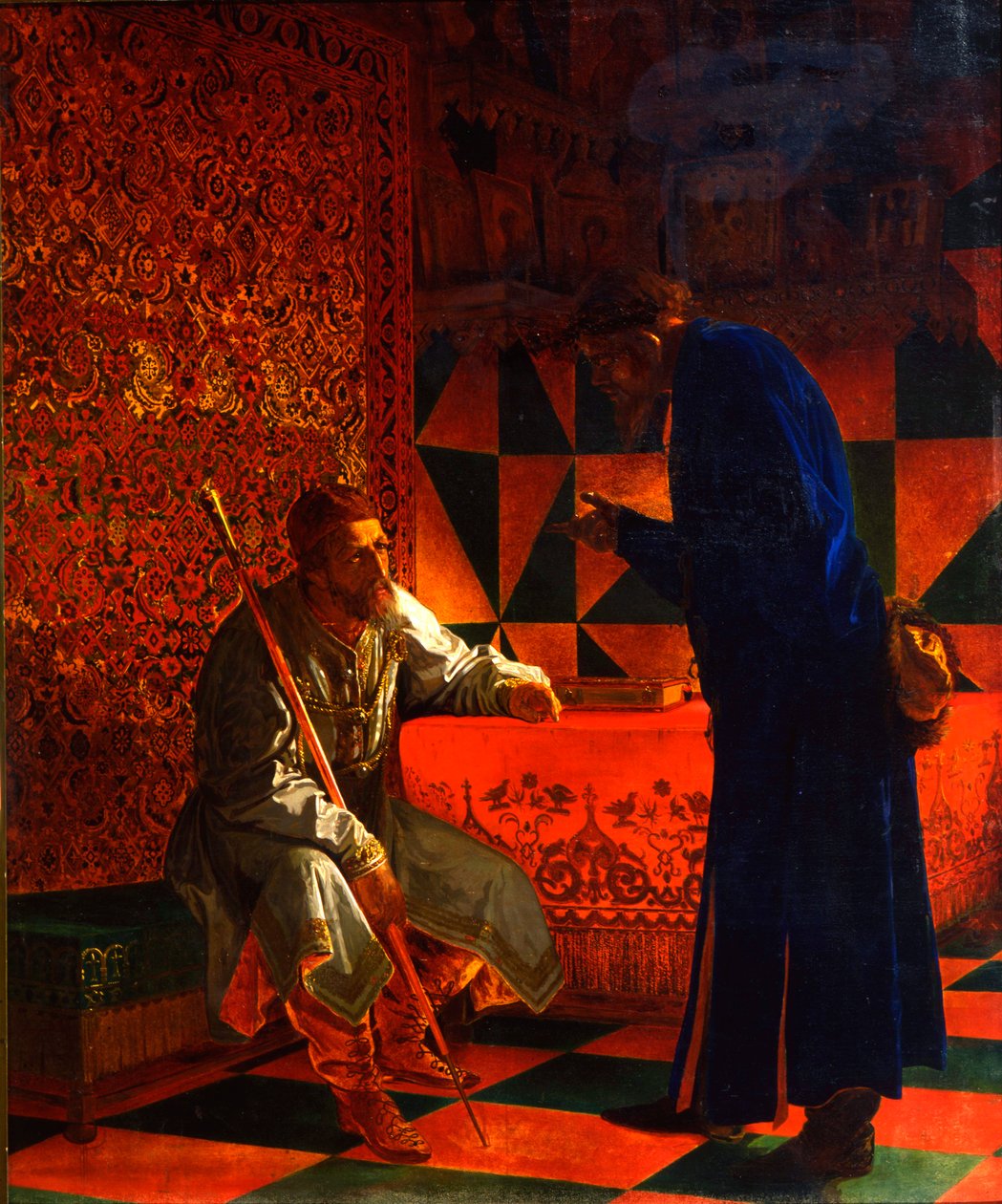 Ivan IV a Malyuta Skuratov, 1870 od Grigori Semenovich Sedov