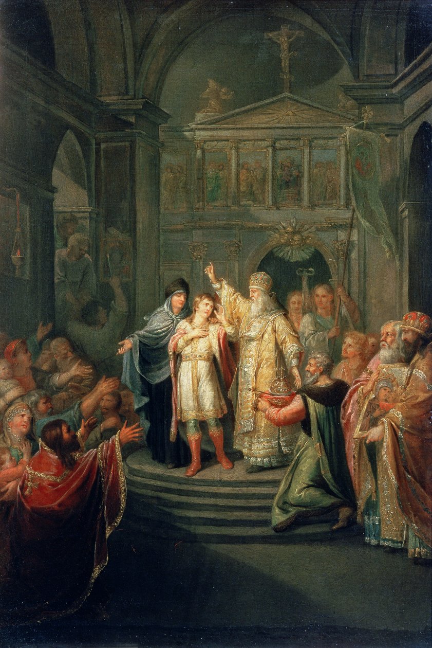 Volba cara Michaela Romanova (1596-1676) 14. března 1613, 1798-1800 od Grigoriy Ivanovich Ugryumov