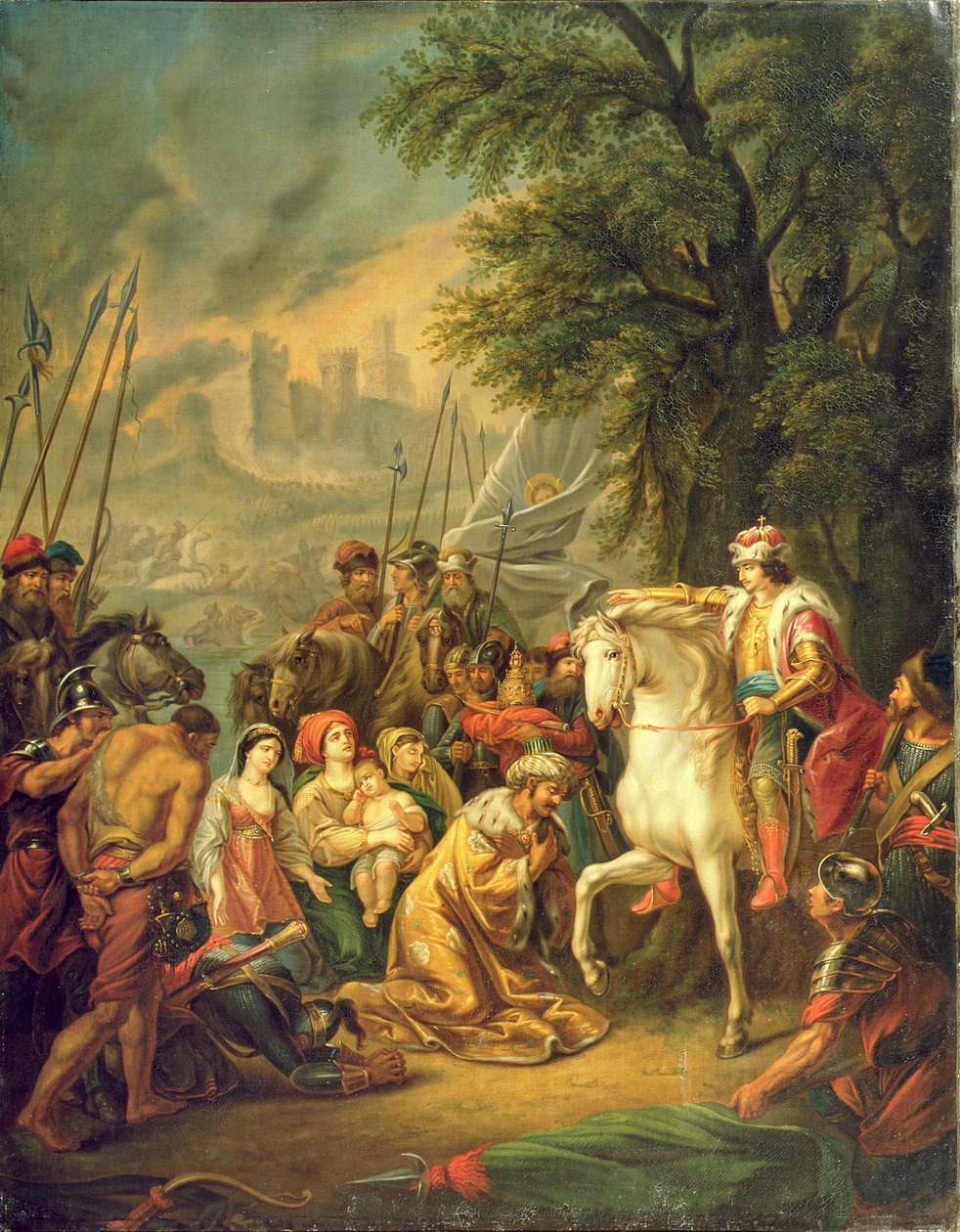 Car Ivan IV (1530-84) dobytí Kazaně v roce 1552 od Grigoriy Ivanovich Ugryumov