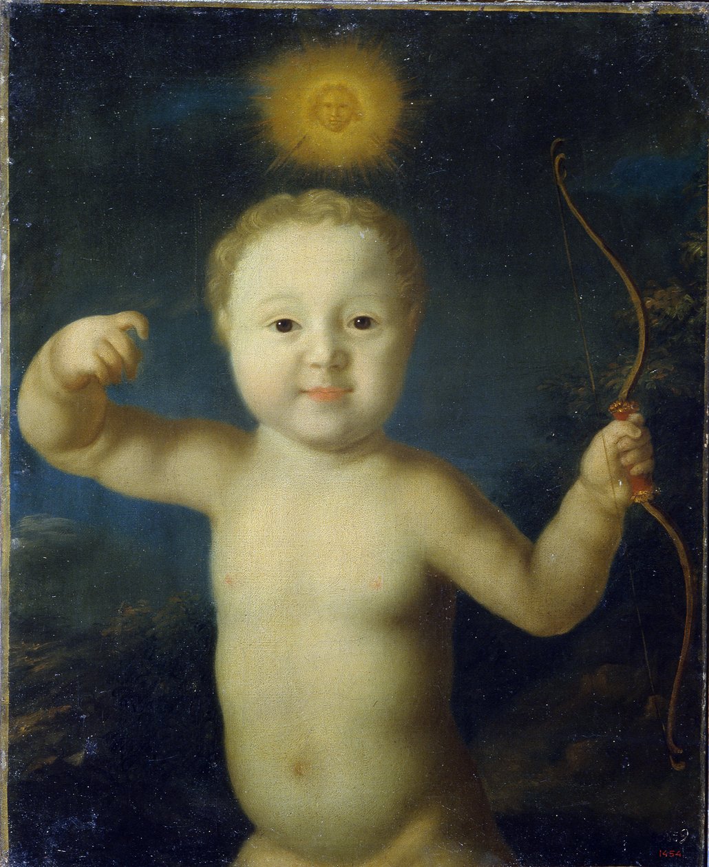 Portrét careviče Alexise Petroviče z Ruska (1690-1718). (Portrét careviče Alexeje Petroviče z Ruska). Představuje dítě v Erosu, nahé držící luk a překonané sluncem uprostřed noci. Obraz Grigorije Dmitrieviče Molchanova (asi 1730-pot od Grigory Dmitriev Molchanov