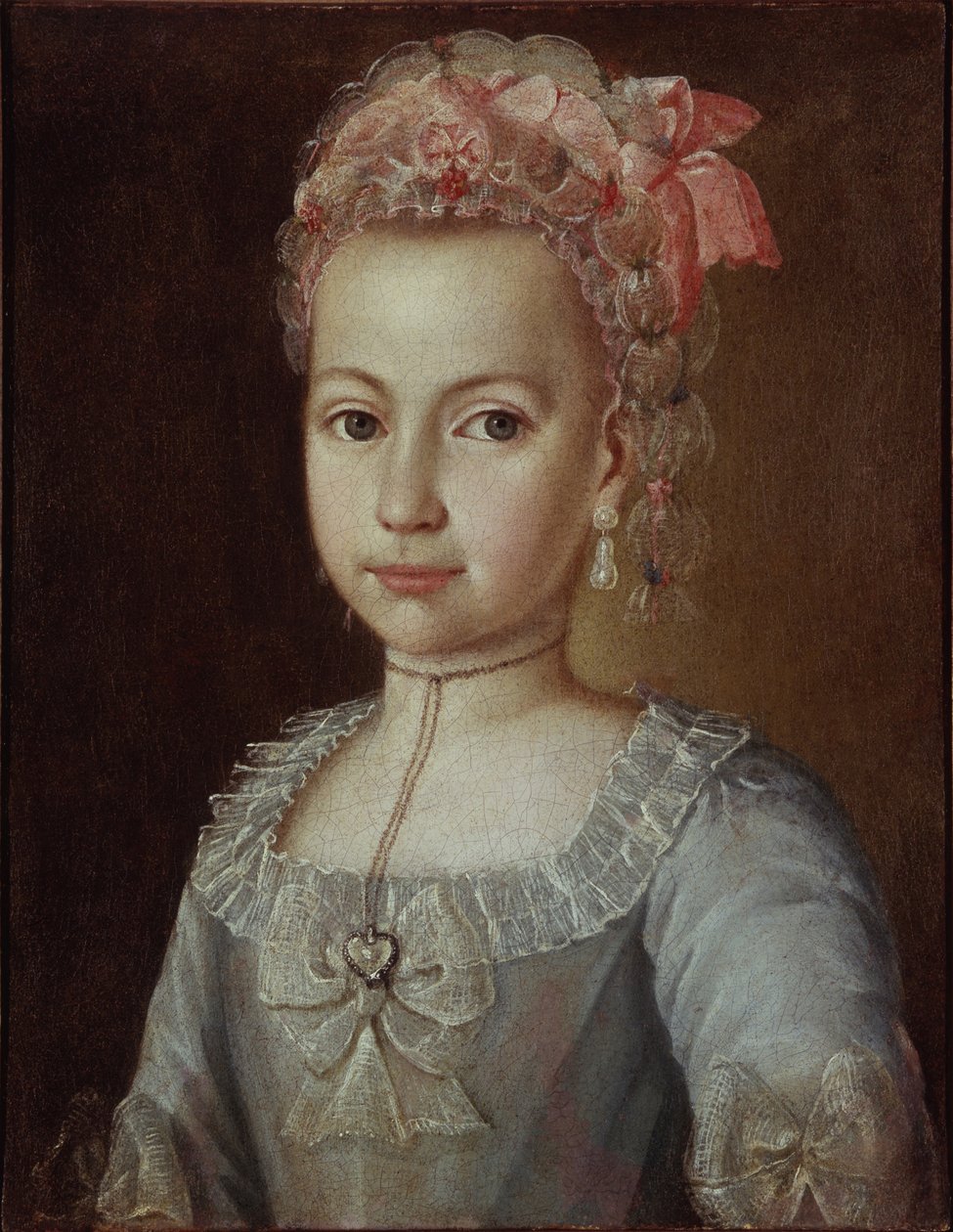 Portrét Anny Lermontové, 1776 od Grigory Ostrovsky