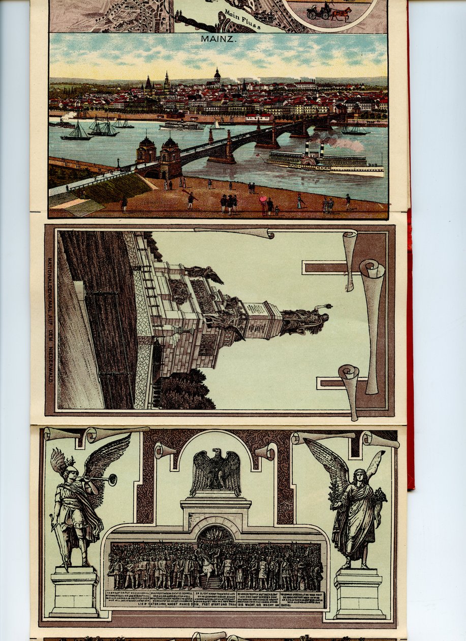 Nejnovější panoráma Rýna z Mainz-Cöln, (10) od Grossh. S. Hofbuchbinderei u. Albumfabrik Eisenach Photo.Lithogr. v. Wilh.Schülz