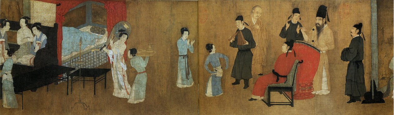 noční libůstky Hana ξ v (detail) par GU hong od Gu Hongzhong (after)