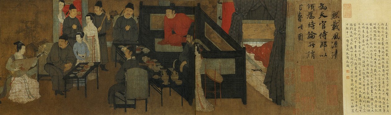 Noční zábava Han Xizai od Gu Hongzhong