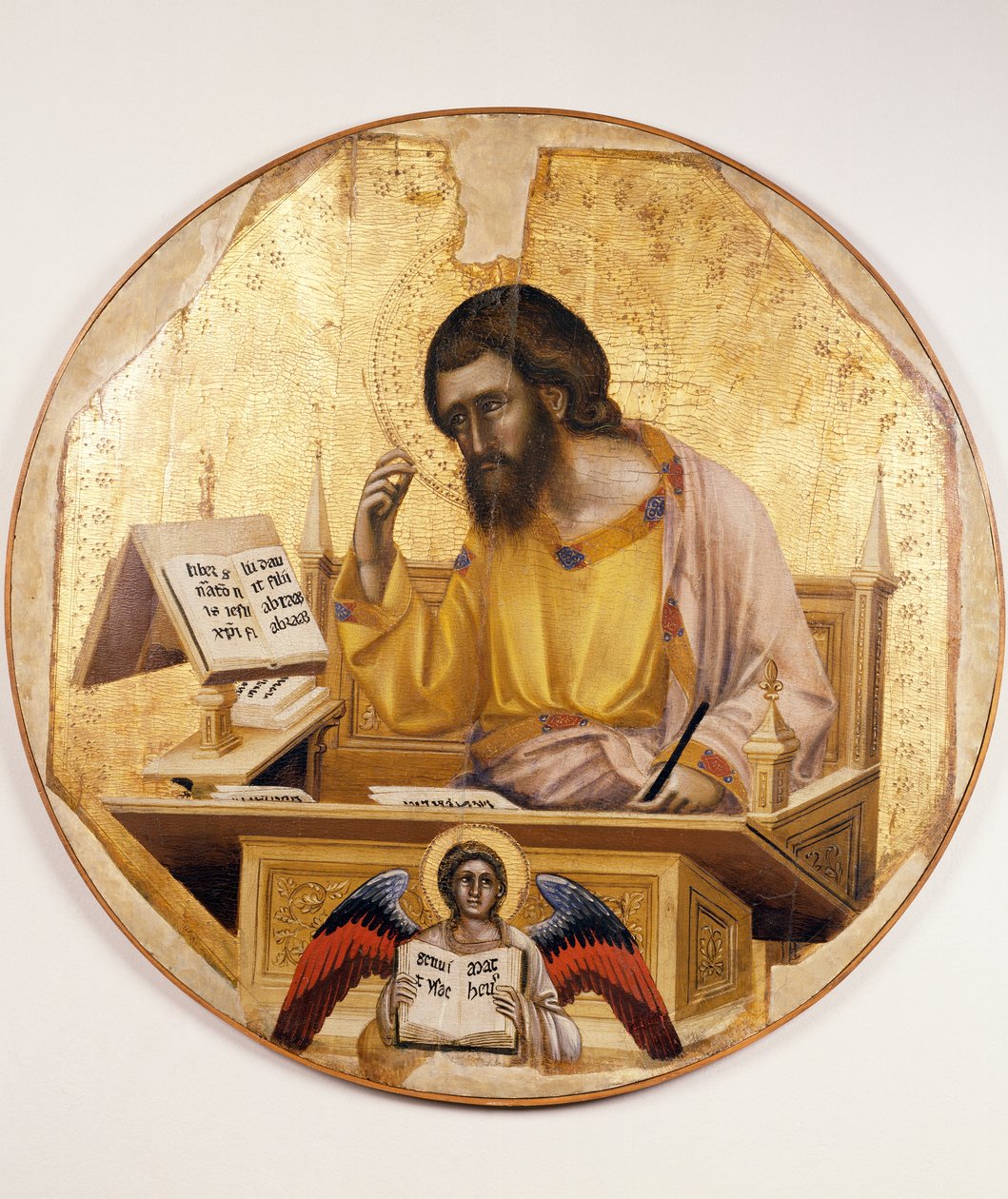 Svatý Matěj, od Guarienta di Arpo (aktivní 1338 - zemřel 1367 nebo 1370), malba na dřevě. od Guariento di Arpo