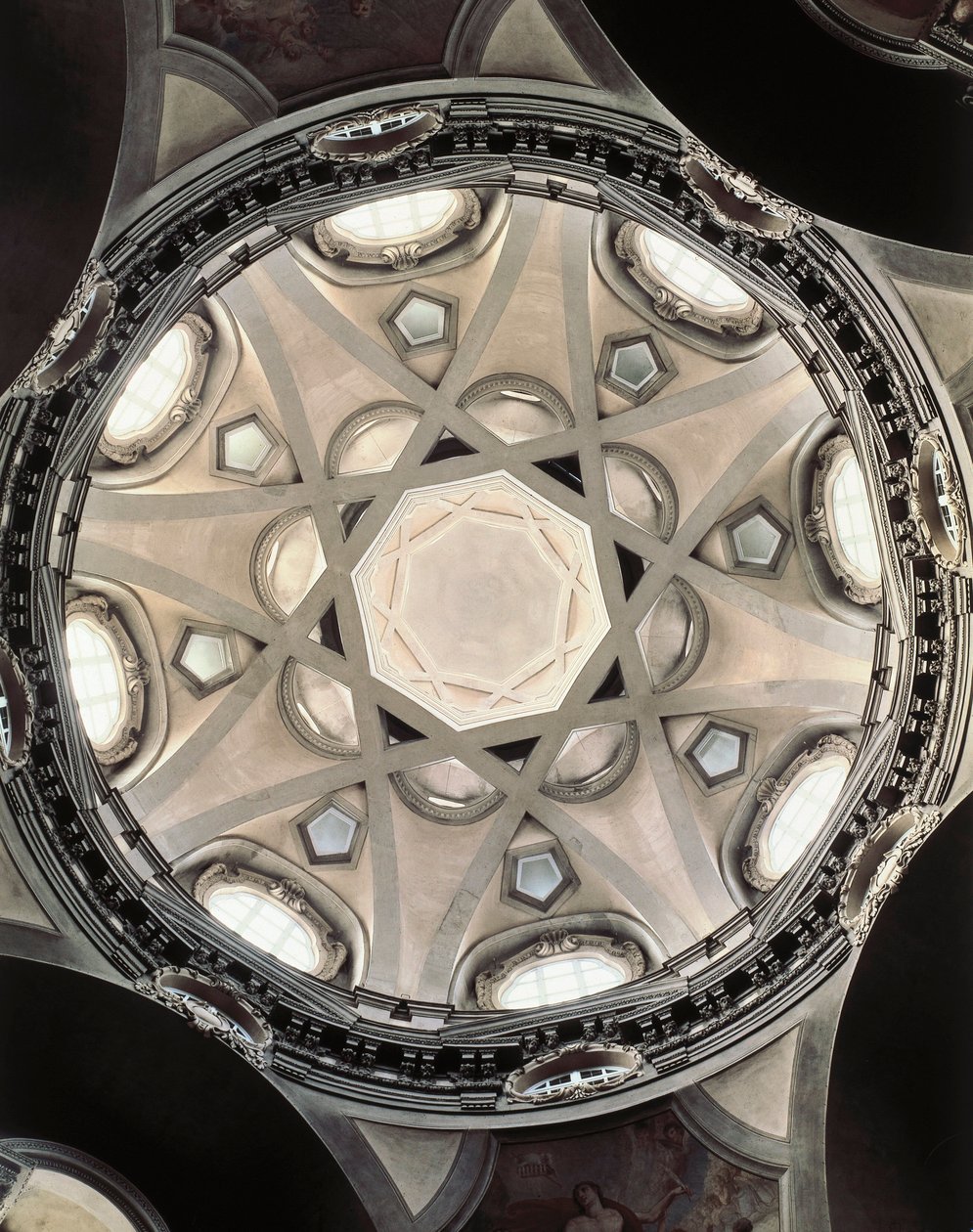 Kopule kostela San Lorenzo dei Teatini, Turín od Guarino Guarini