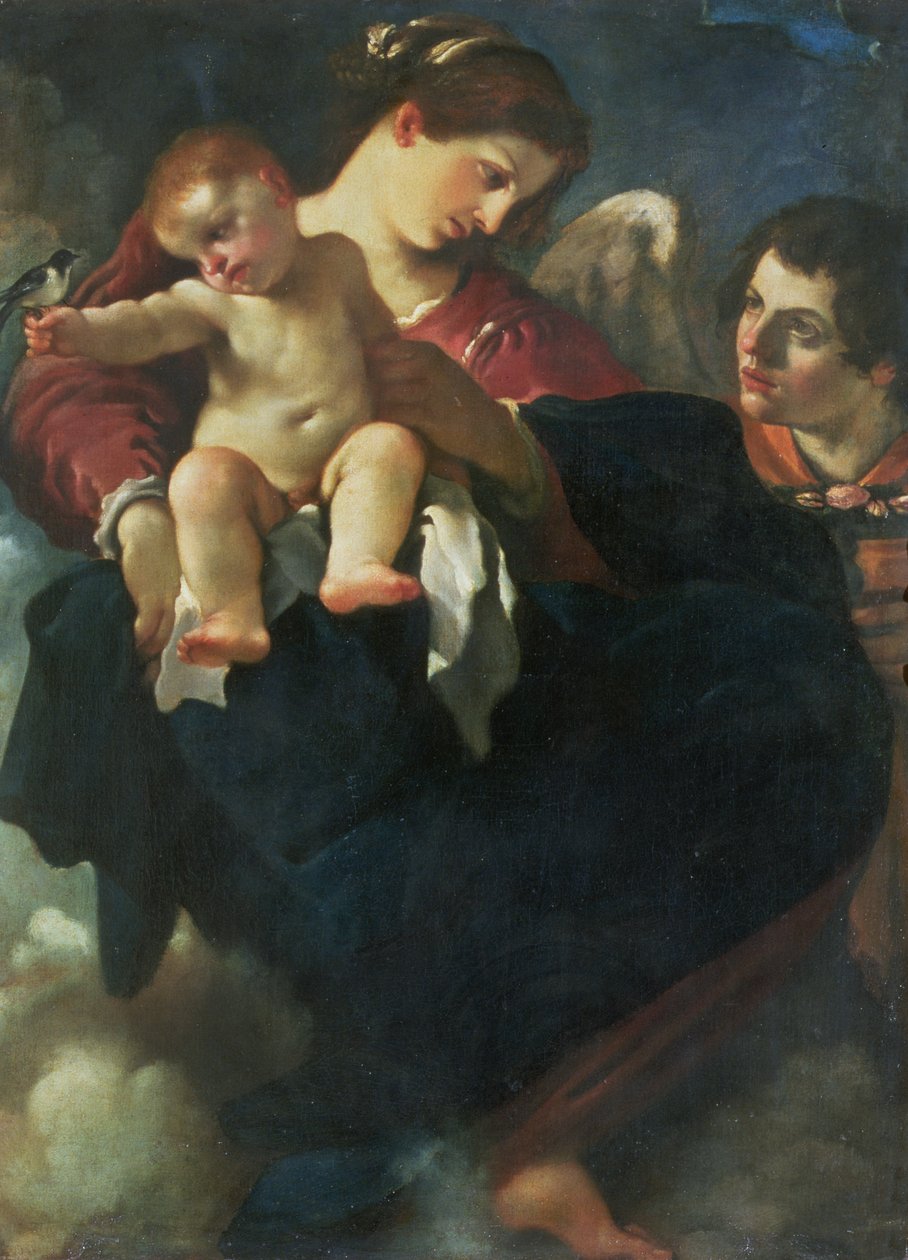 Madona s dítětem a vlaštovkou (Madonna della Rondinella) od Giovanni Francesco Barbieri