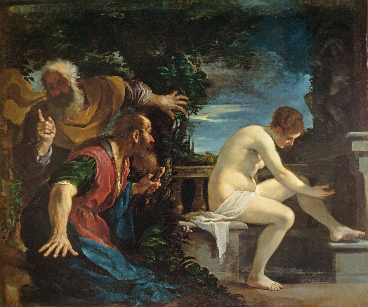 Susanna a starší od Giovanni Francesco Barbieri