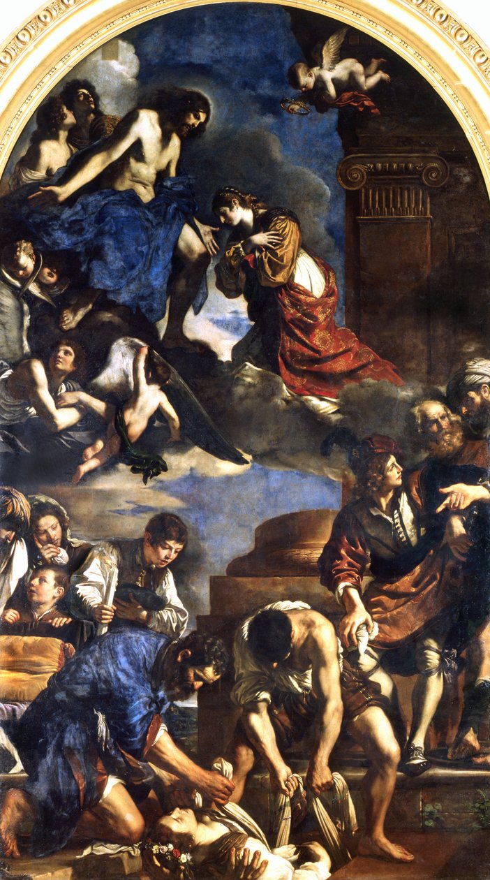 Smrt svaté Petronilly, 1621-22 od Giovanni Francesco Barbieri
