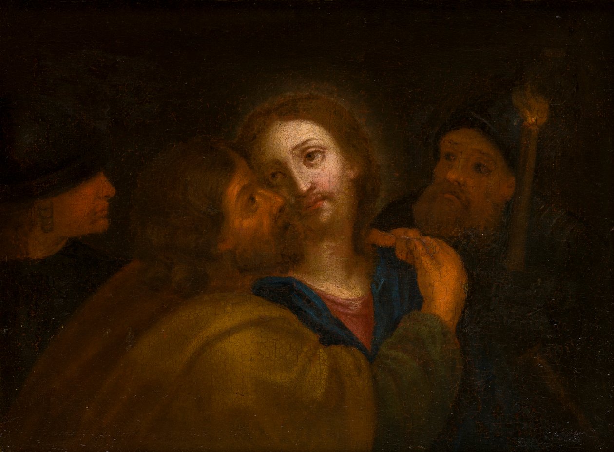 Zrada Krista, cca 1610-66 (olej na plátně) od Guercino