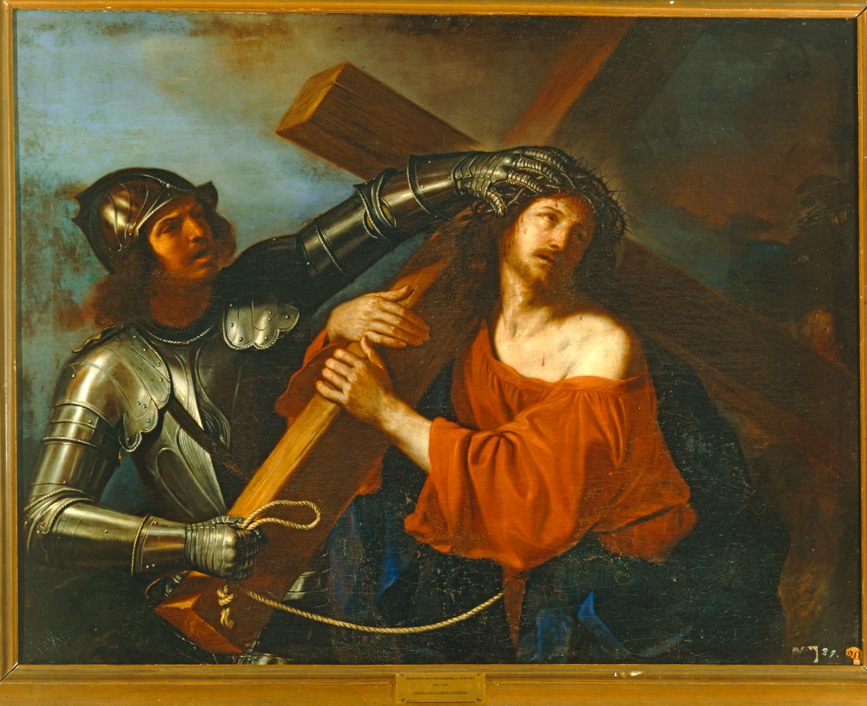 Kristus nese kříž. 10014554 ... od Guercino (1591-1666)