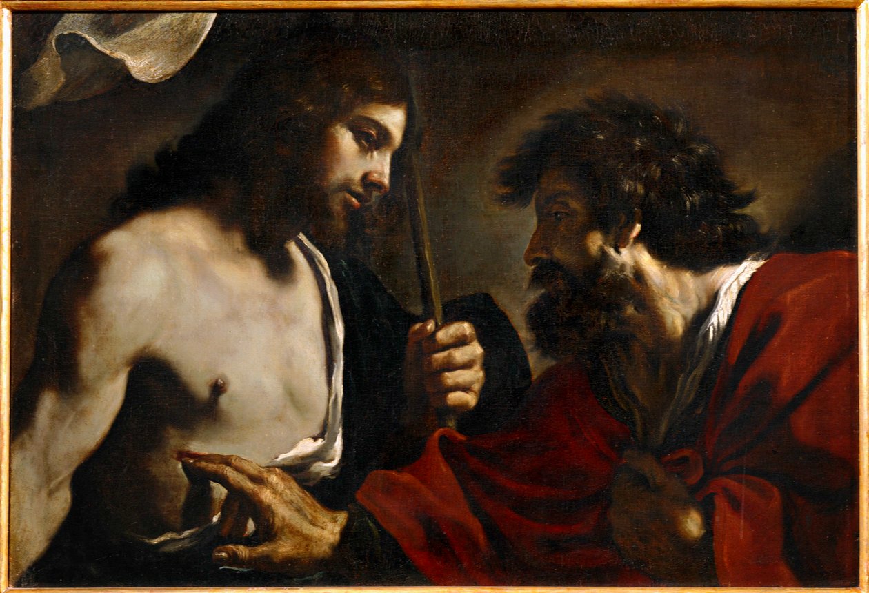Pochybující Tomáš ... (malba na plátně) od Guercino (1591-1666)