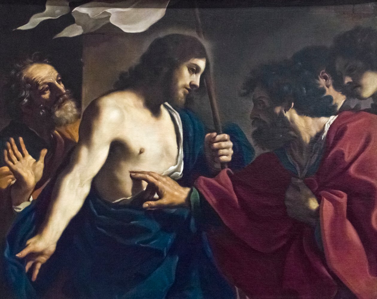 Nedůvěra svatého Tomáše od Guercino (1591 1666)