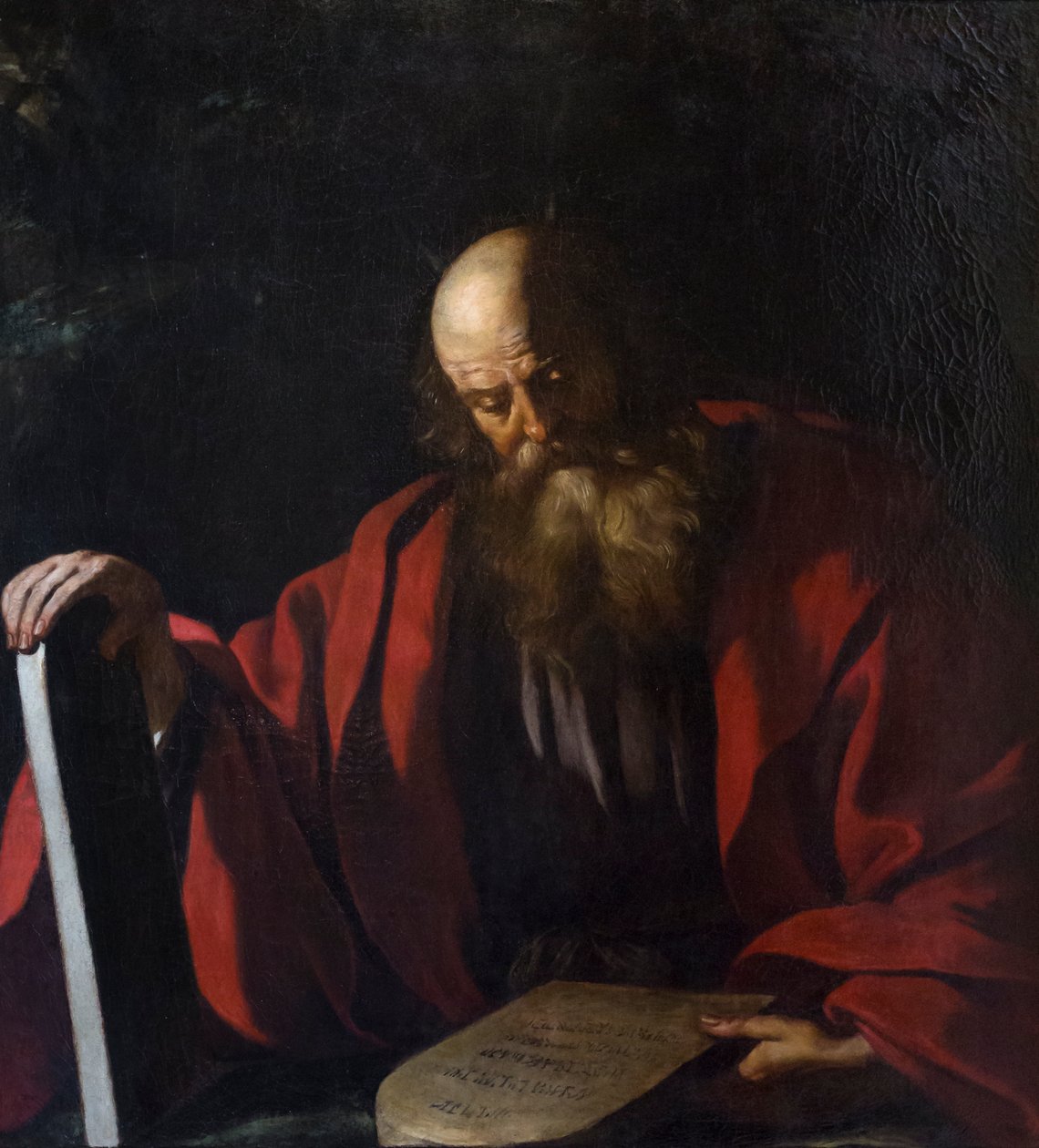 Mojžíš s tabulkami zákona od Guercino (1591 1666)