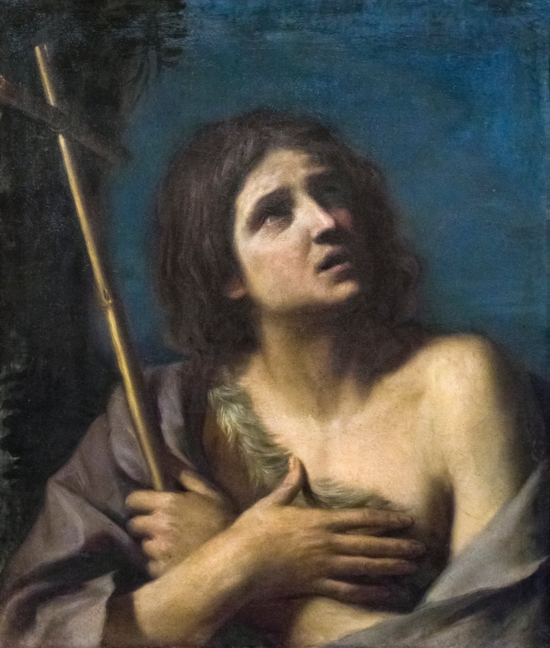 Svatý Jan Křtitel (olej na plátně) od Guercino (1591 1666)