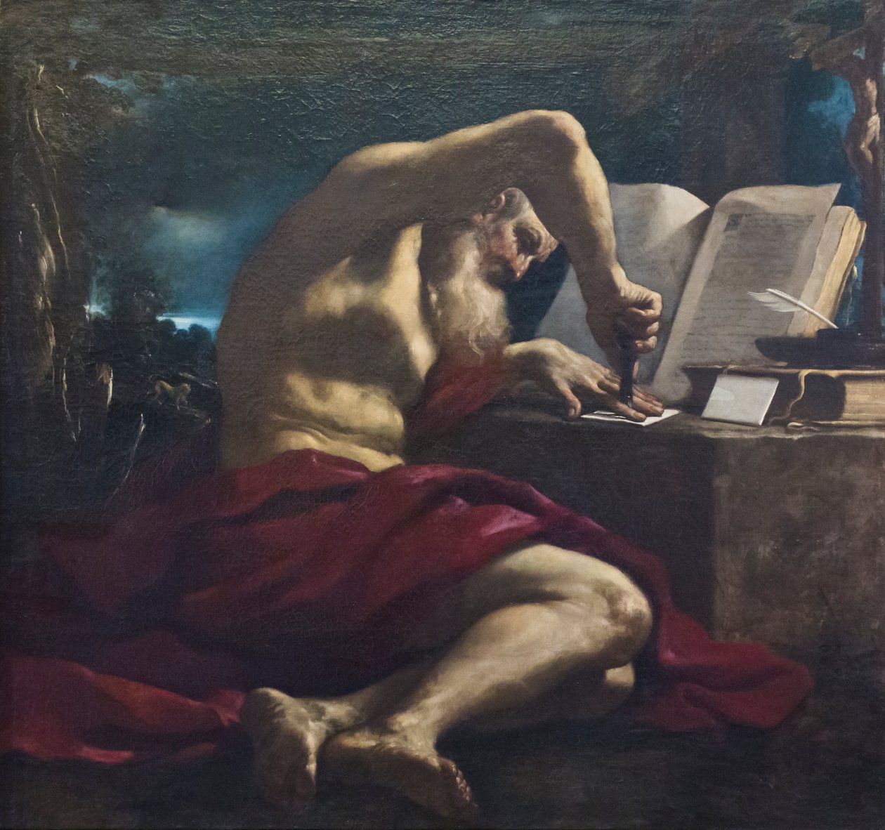 Saint Luke, Guercino a dílna od Guercino (1591 1666)