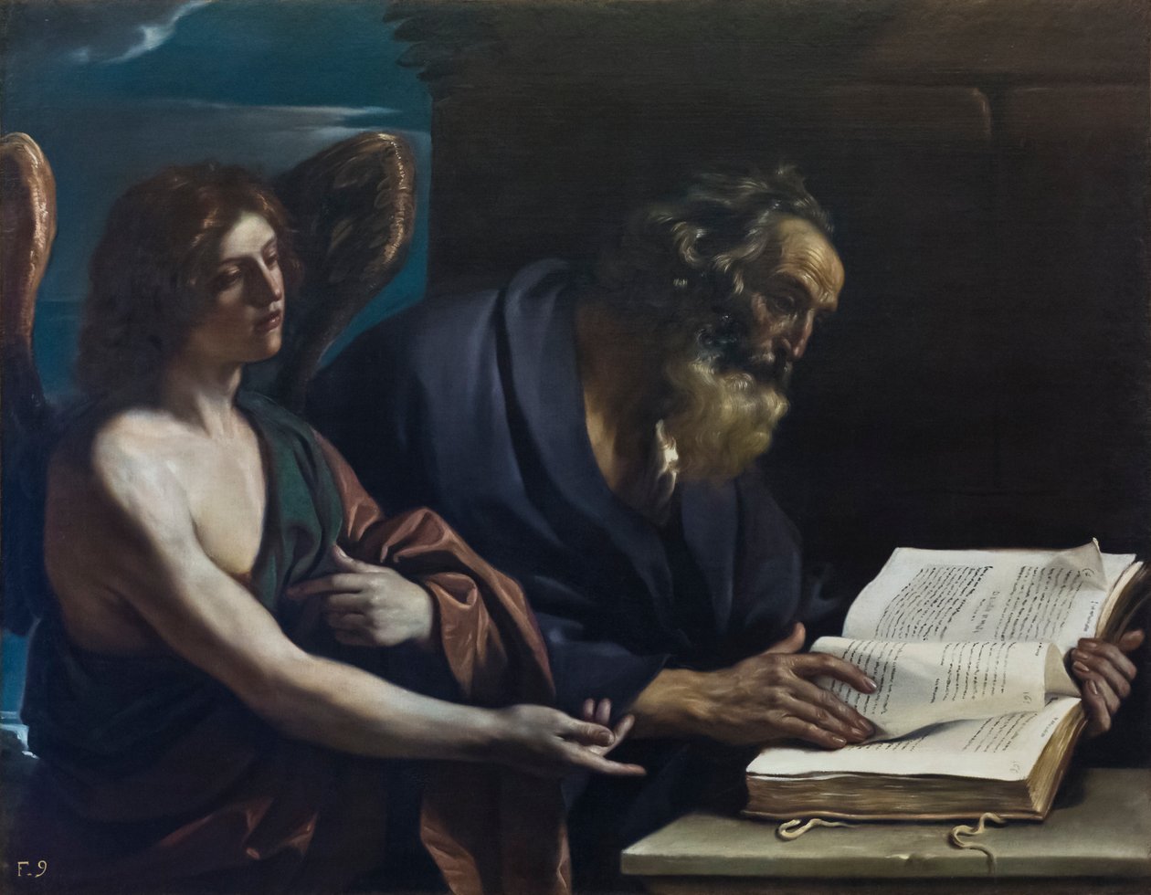 Svatý Matouš a anděl od Guercino (1591 1666)