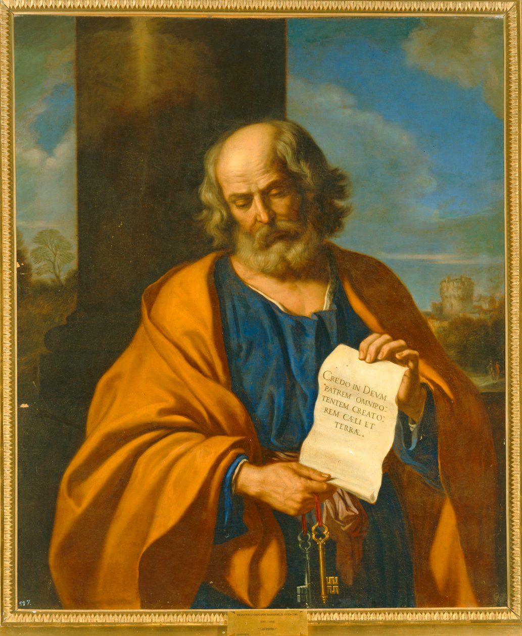 Svatý Petr. 10014671 ... od Guercino (1591-1666)