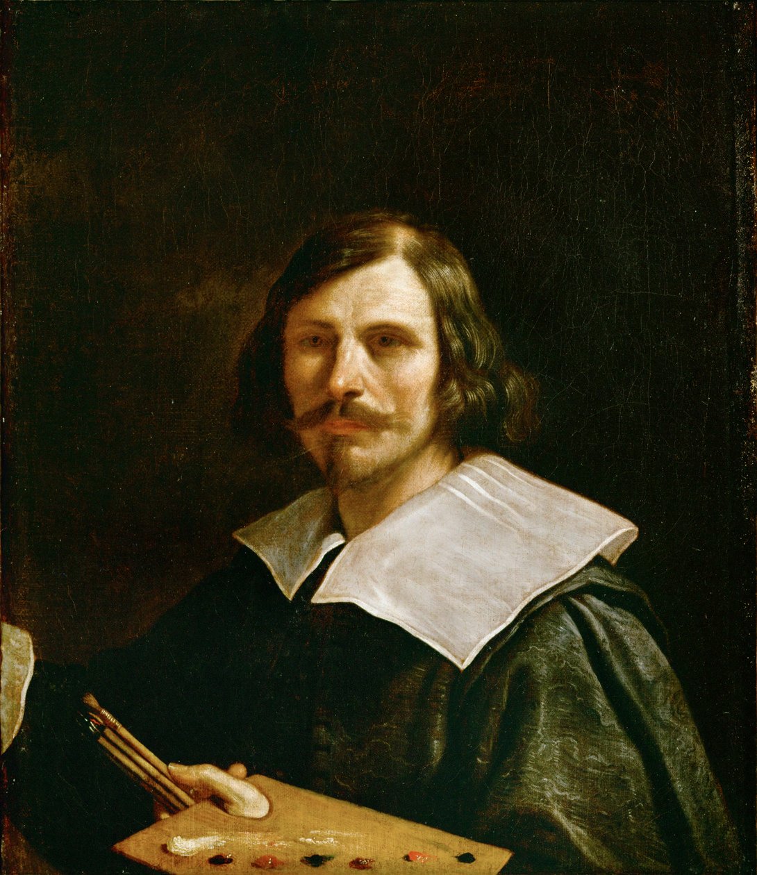 Autoportrét s malířskou paletou ... od Guercino (1591-1666)