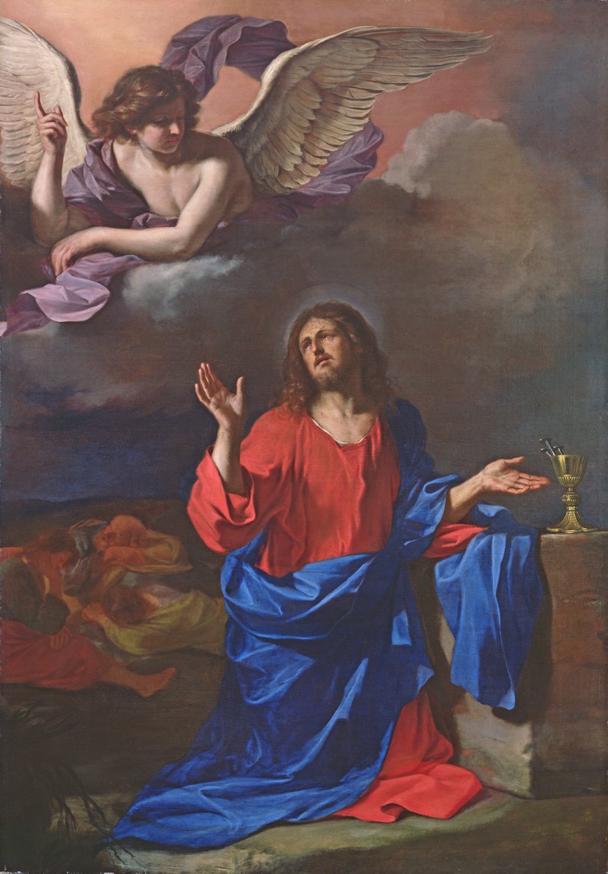 Agónie v zahradě (olej na plátně) od Guercino (1591 1666)