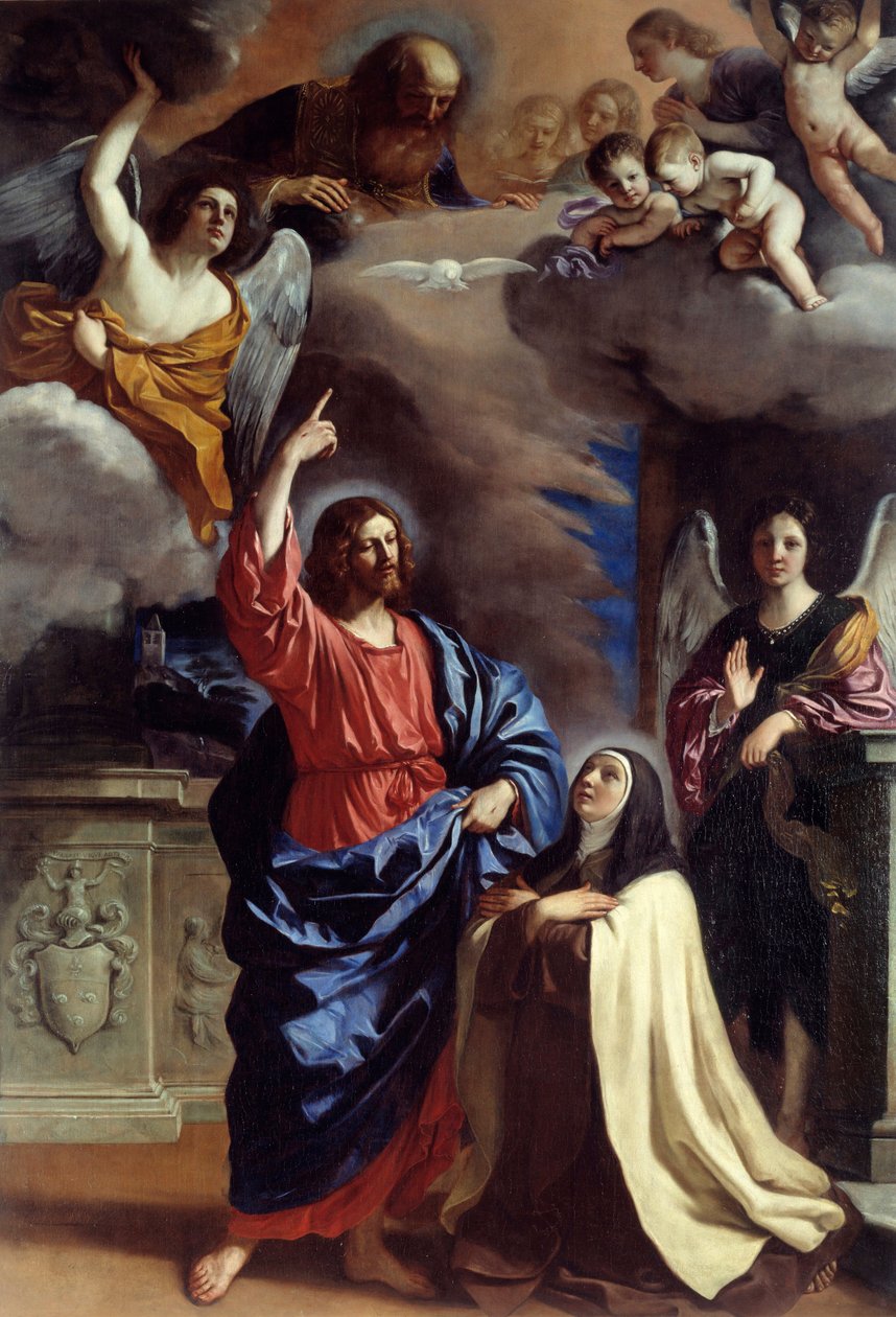 Kristus se zjevuje svaté Terezii Obraz Giovanni Francesco Barbieri dit Il Guercino (Guerchin od Guercino