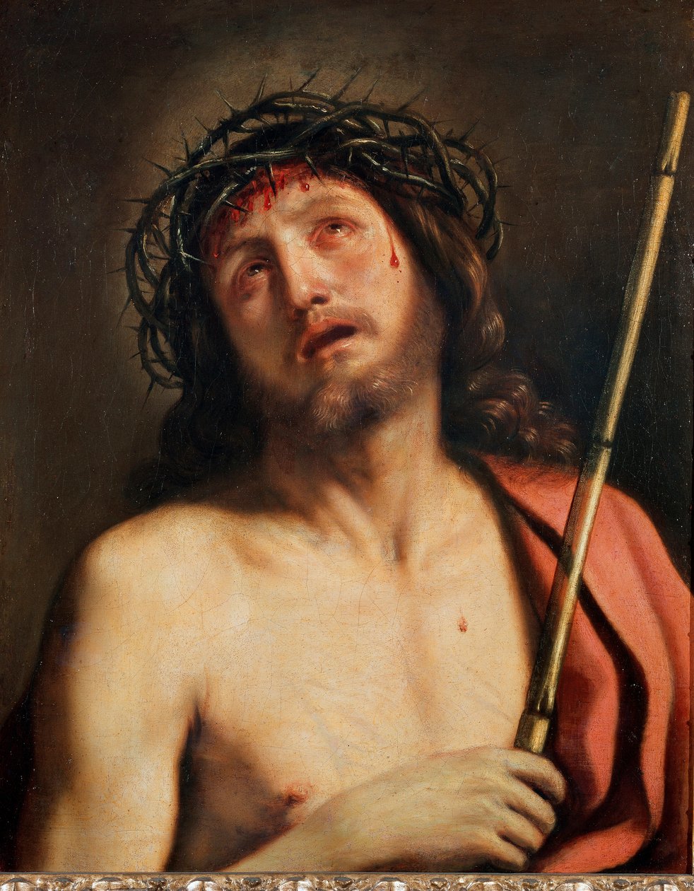 Obraz Ecce Homo od Giovanni Francesca Barbieriho Guerchin dit Il Guercino (1591-1666) 1618 kolem Říma, Galleria Corsini od Guercino