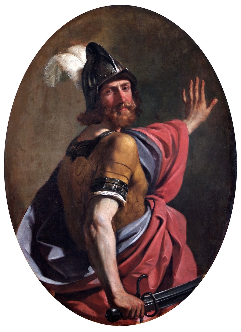 Mars jako válečník od Guercino (1591 1666)