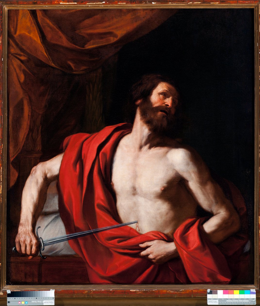 Sebevražda Cata Uticuse (95-46 př. n. l.) Římský politik (Cato Uticensis) (Sebevražda Cata) Zamkne se v Utica, římský politik Marcus Porcius Cato Uticencis zvaný Caton mladý (95-46 př. n. l.) tra od Guercino