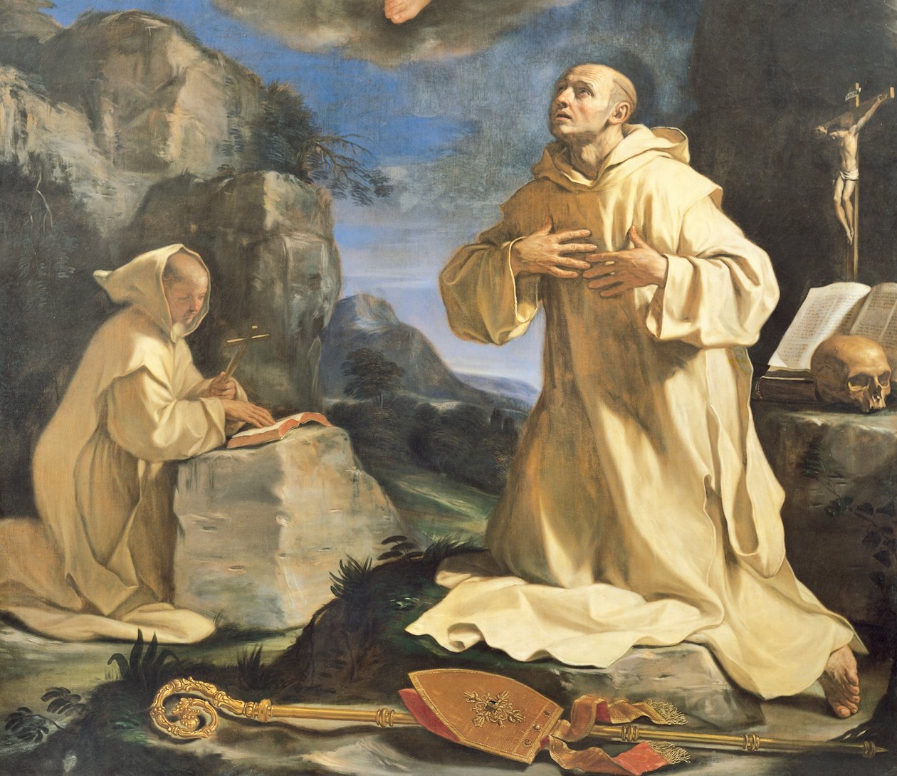 Vize svatého Bruna od Guercino