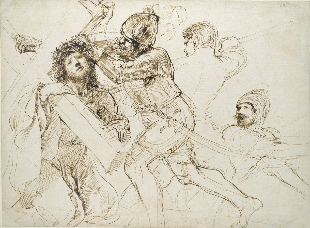 Kristus nesoucí kříž, c1625-1628 od Guercino