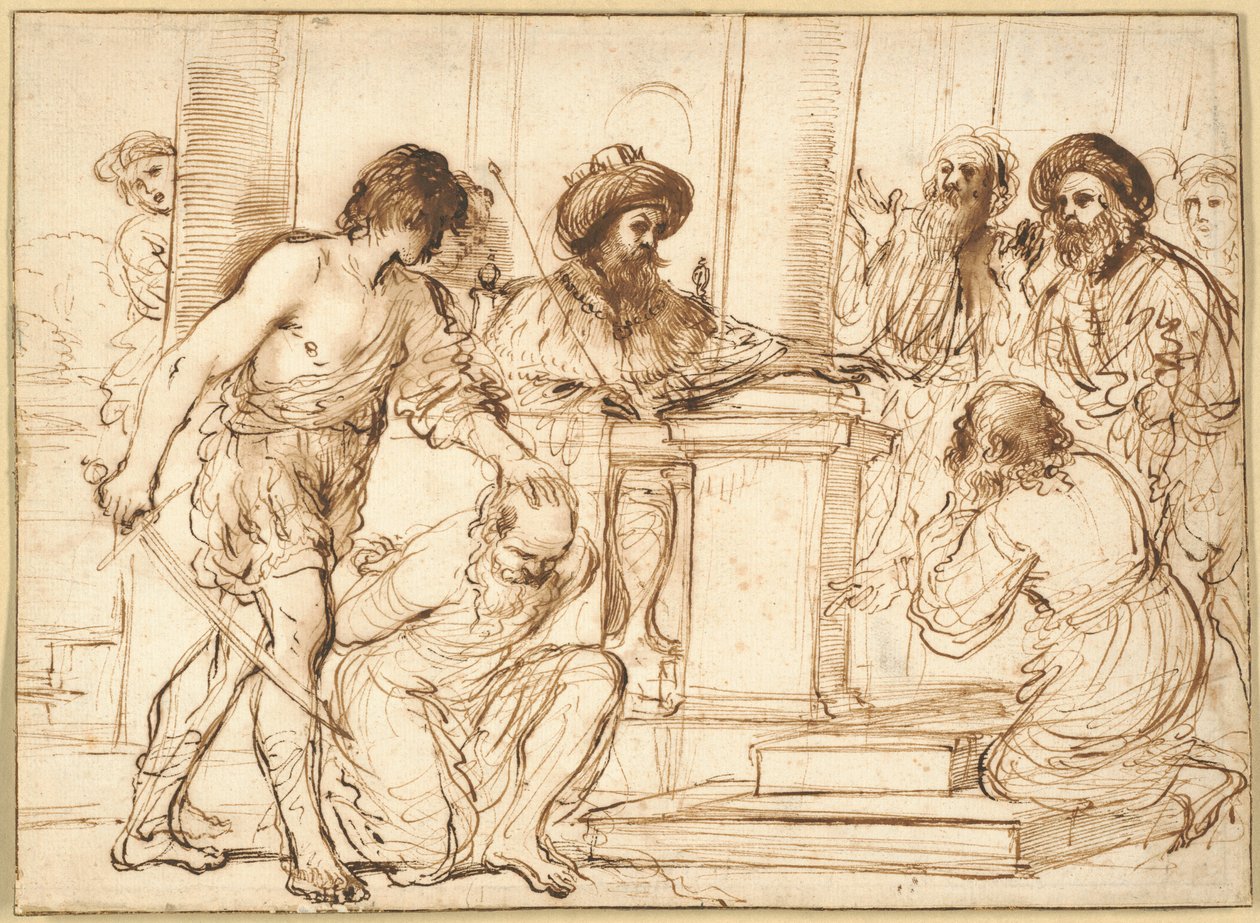 Damon a Pythias od Guercino