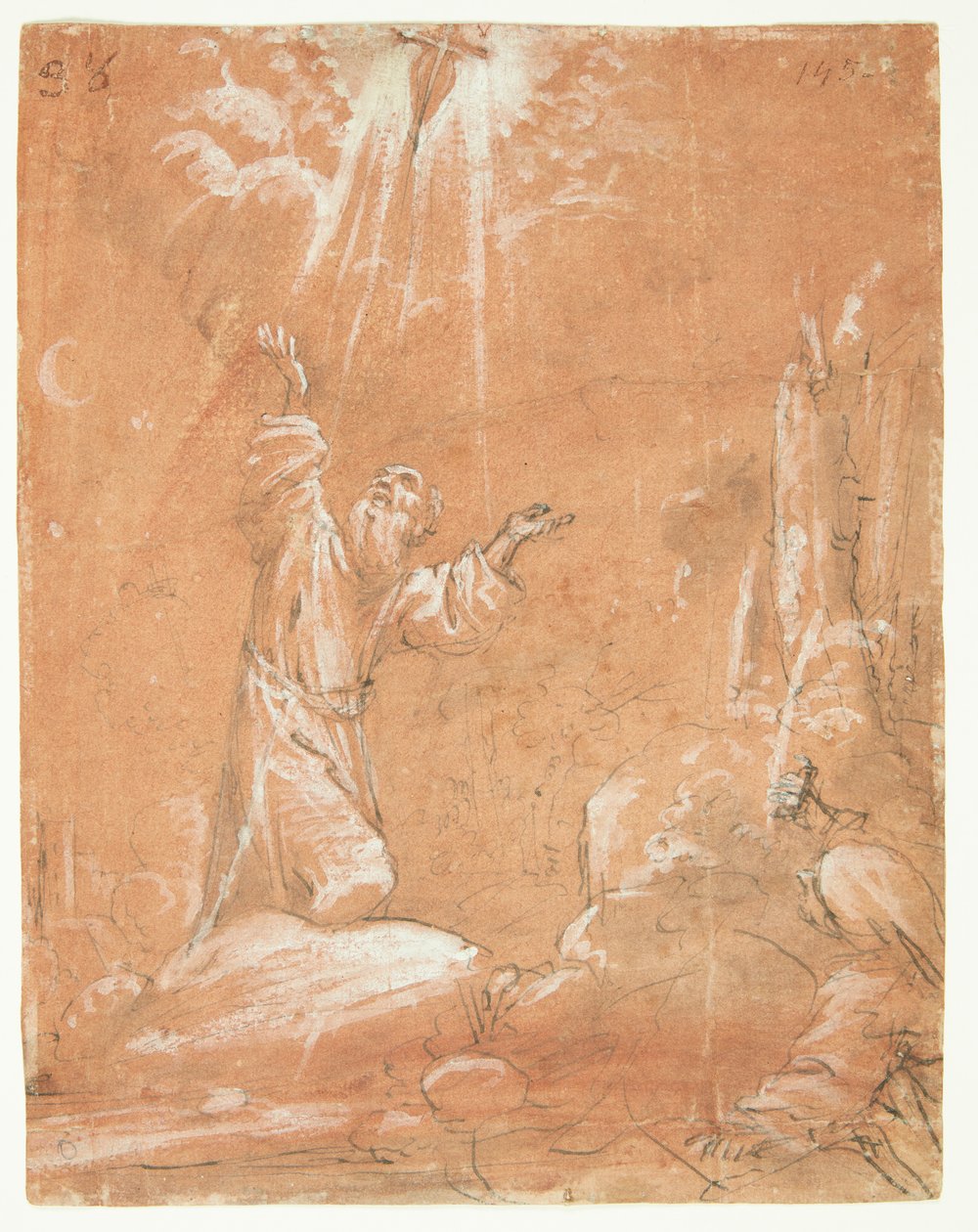 Stigmatizace svatého Františka z Assisi od Guercino