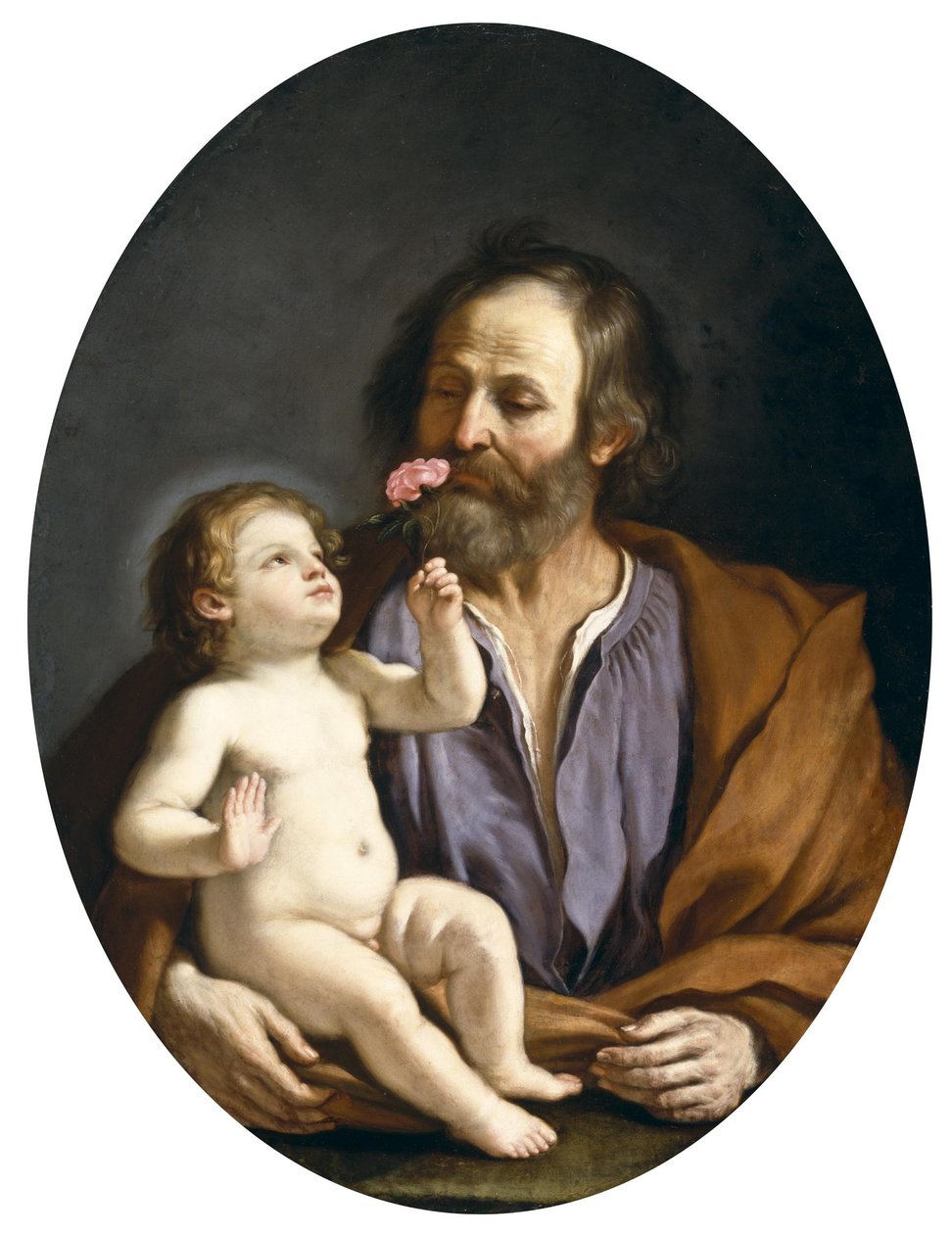 Guercino - Svatý Josef s dítětem, asi 1637 od Guercino