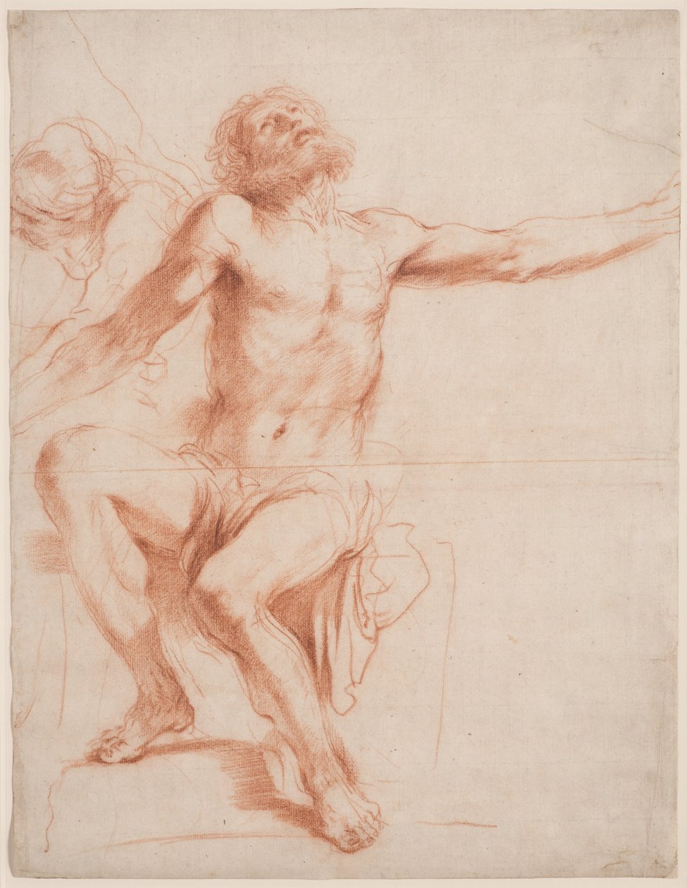 Postava sedícího muže, cca 1618-19 od Guercino