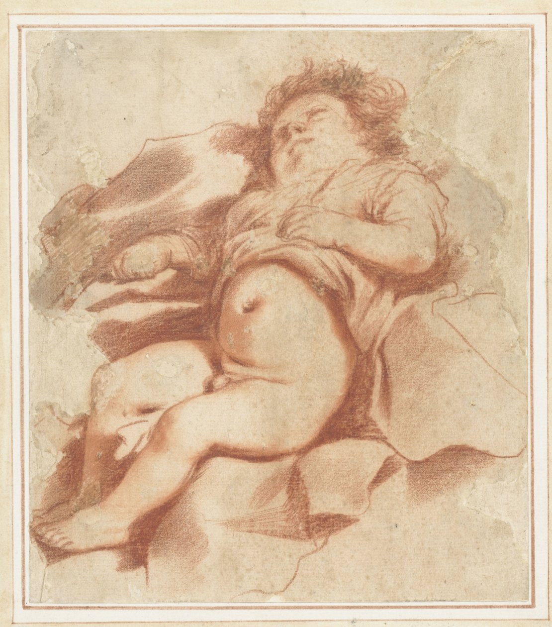 Studie spícího dítěte od Guercino