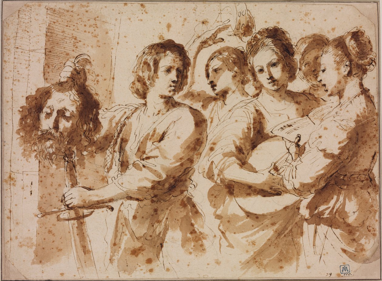 Davidův triumf od Guercino