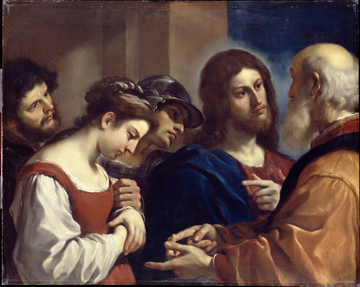 Žena, která se dopustila cizoložství od Guercino