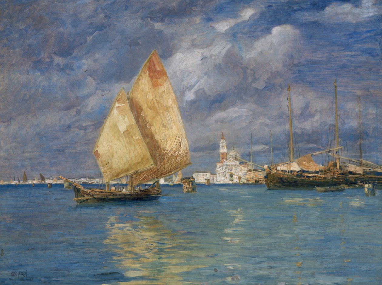 Přímořská krajina San Giorgio od Guglielmo Ciardi