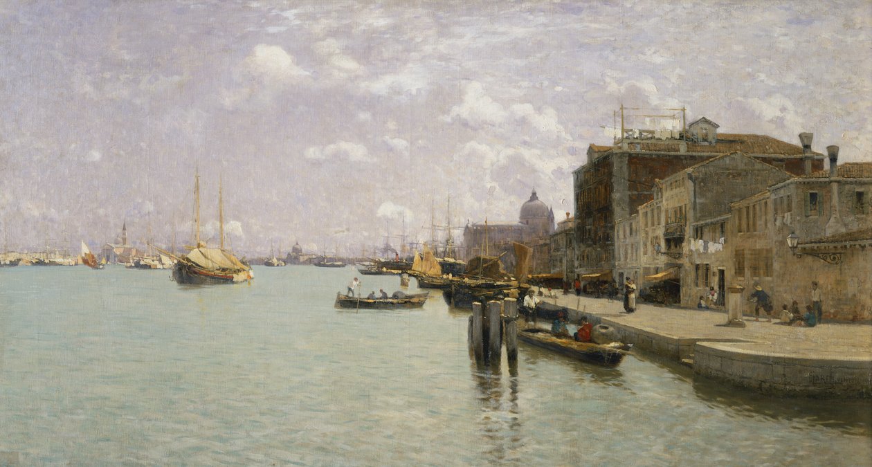 Ráno na Giudecca, Benátky od Guglielmo Ciardi