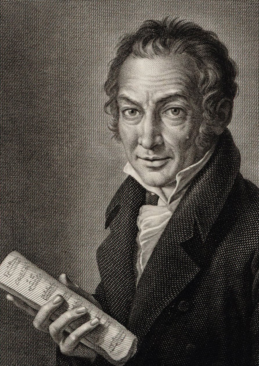 Portrét skladatele Nicoly Antonia Zingarelliho 1752-1837, 1816. od Guglielmo Morghen