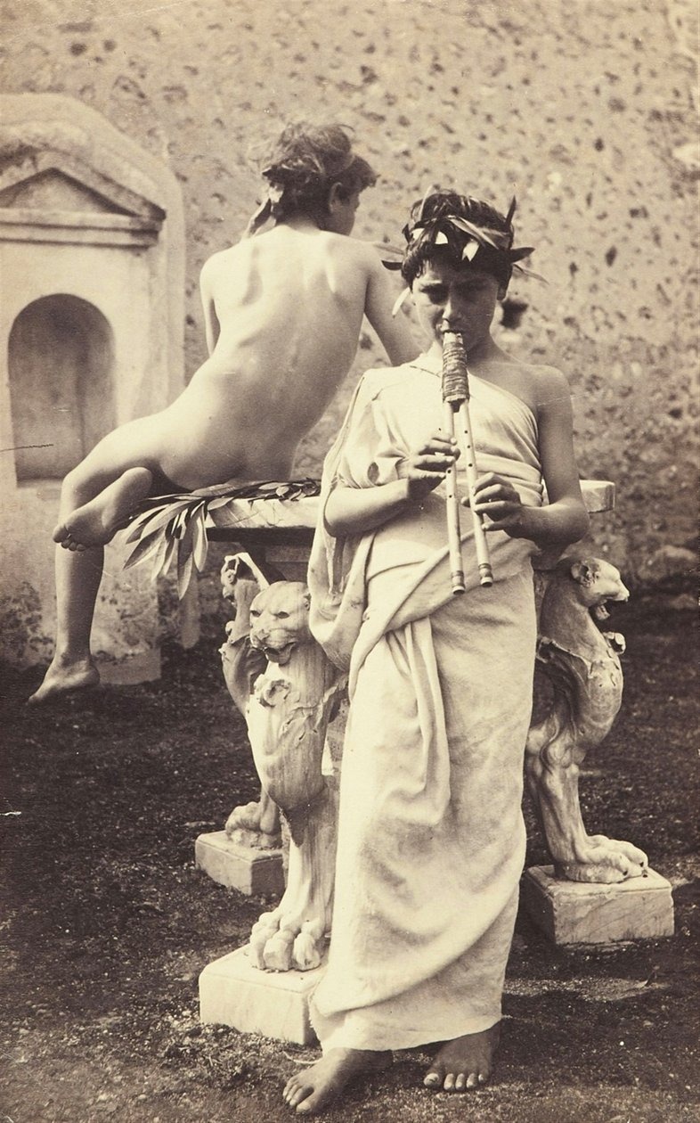 Studie dvou chlapců C.1898 od Guglielmo Plüschow