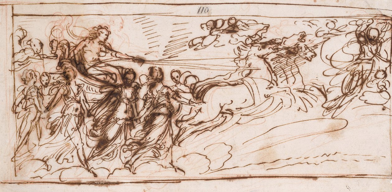 Apollo na slunečním voze od Guido Reni