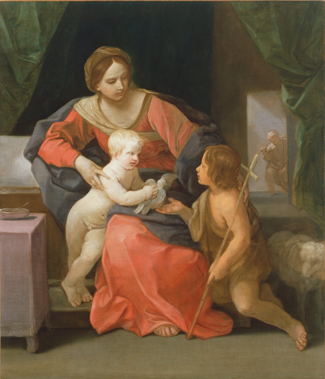 Madona s dítětem a svatým Janem Křtitelem, 1640-1642 od Guido Reni