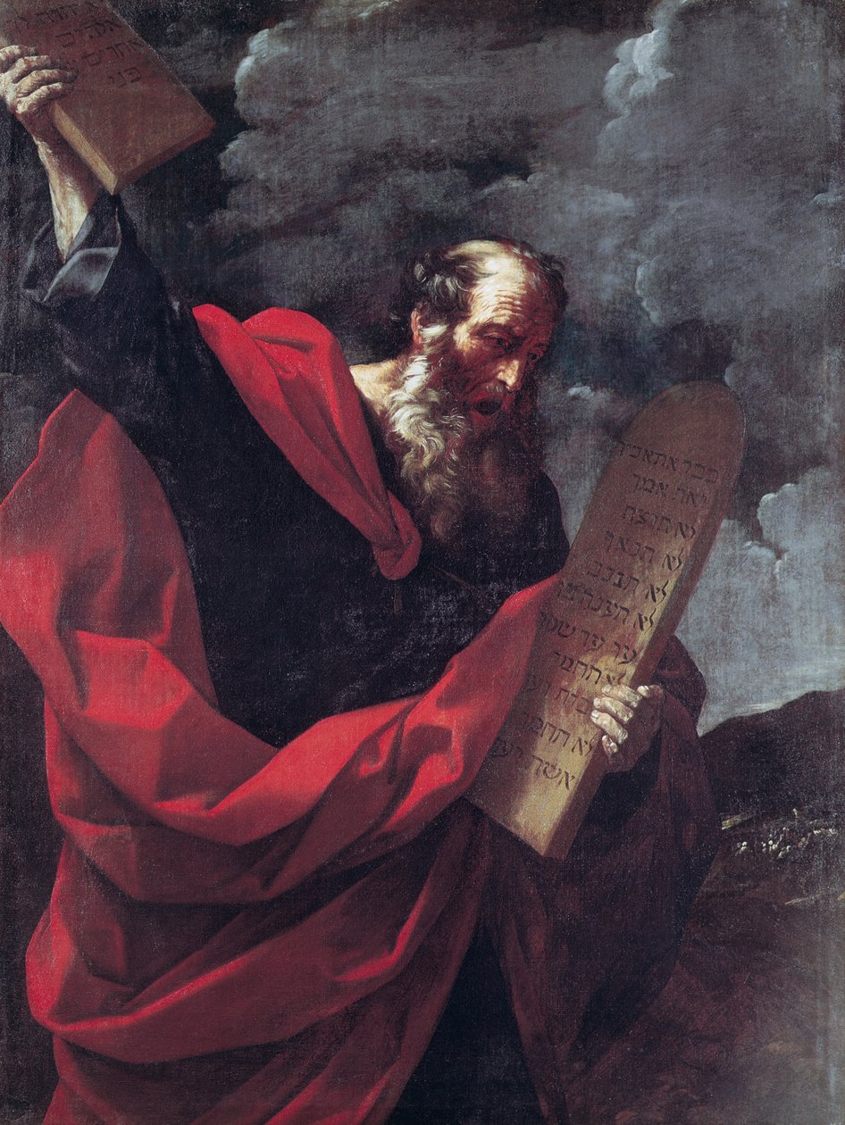 Mojžíš s deskami zákona od Guido Reni