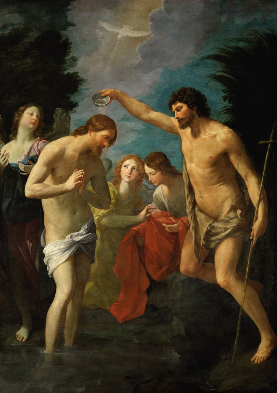 Křest Kristův od Guido Reni