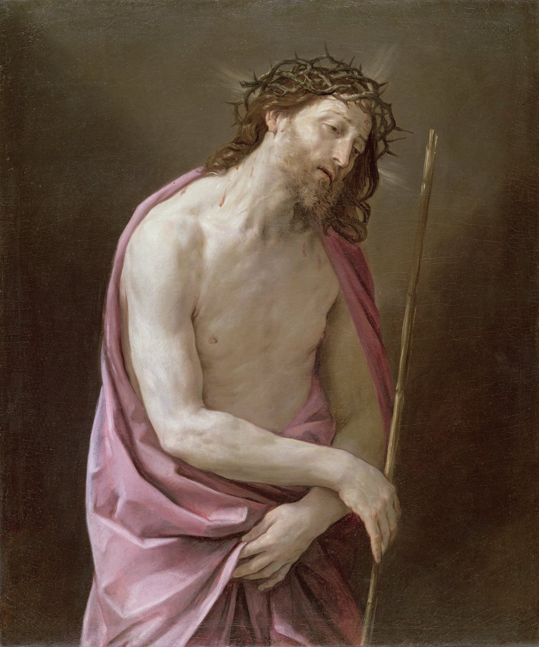 Bolestný muž, asi 1639 od Guido Reni
