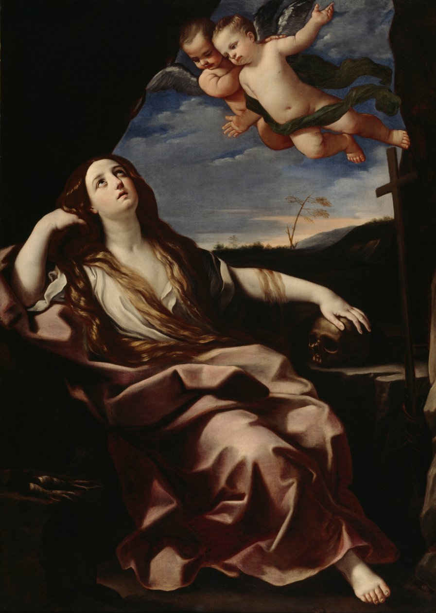 Máří Magdalena (olej na plátně) od Guido (follower of) Reni